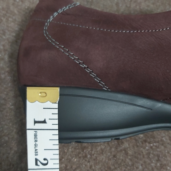 Semler Germany women's brown suede leather comfort walking shoes velcro - Picture 11 of 13